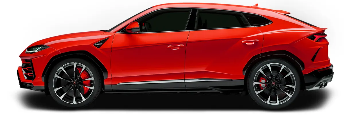 Red luxury SUV